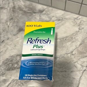 Refresh Plus Eye Drops - Blue and Green Packaging